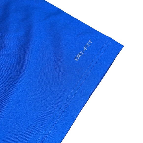 NIKE Jordan MENS LARGE PRE-OWNED Blue Dri-FIT Short Sleeve T-Shirt Athletic Crew - Picture 13 of 15